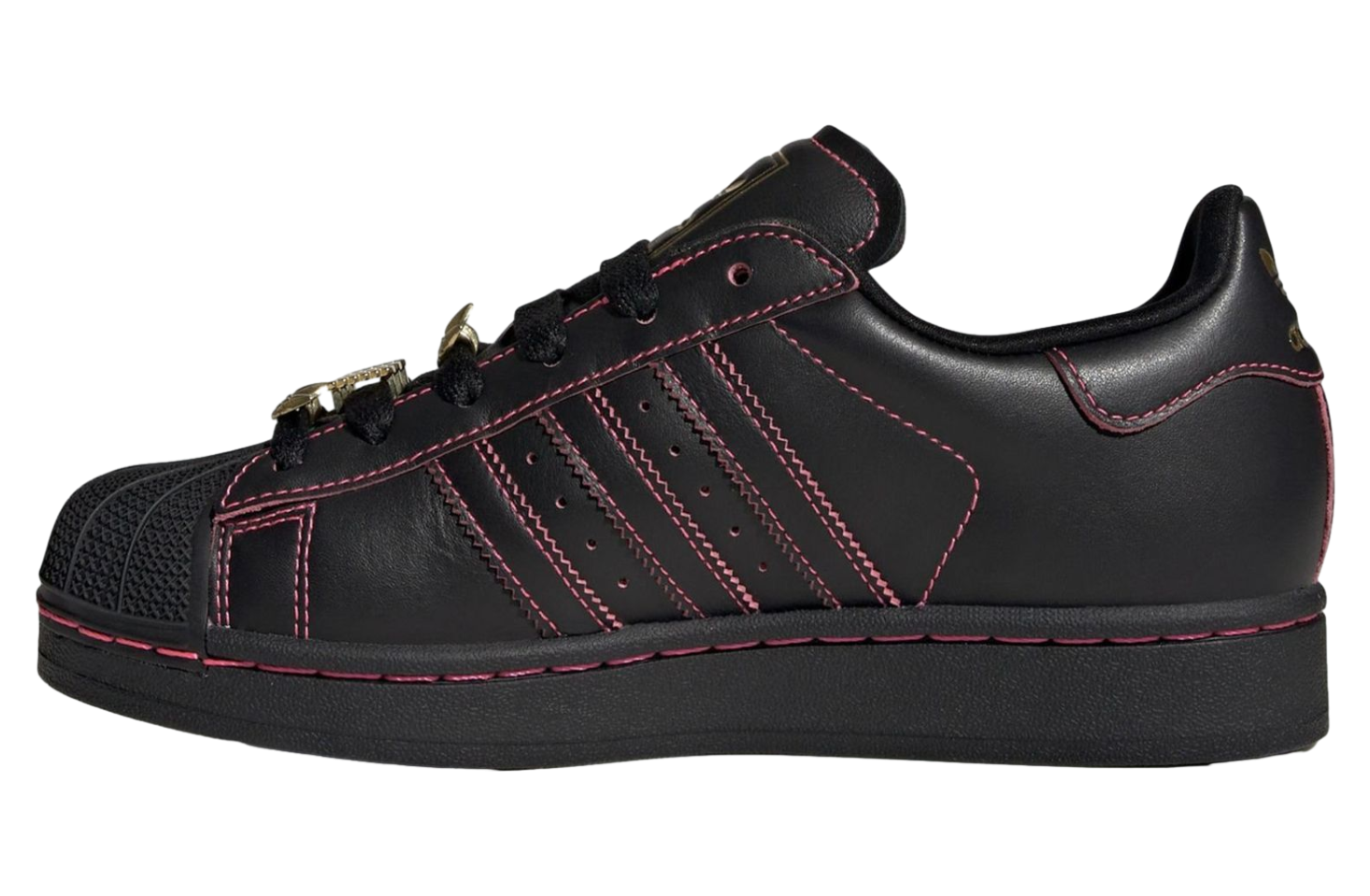Adidas Superstar Core Black / Gold / Red