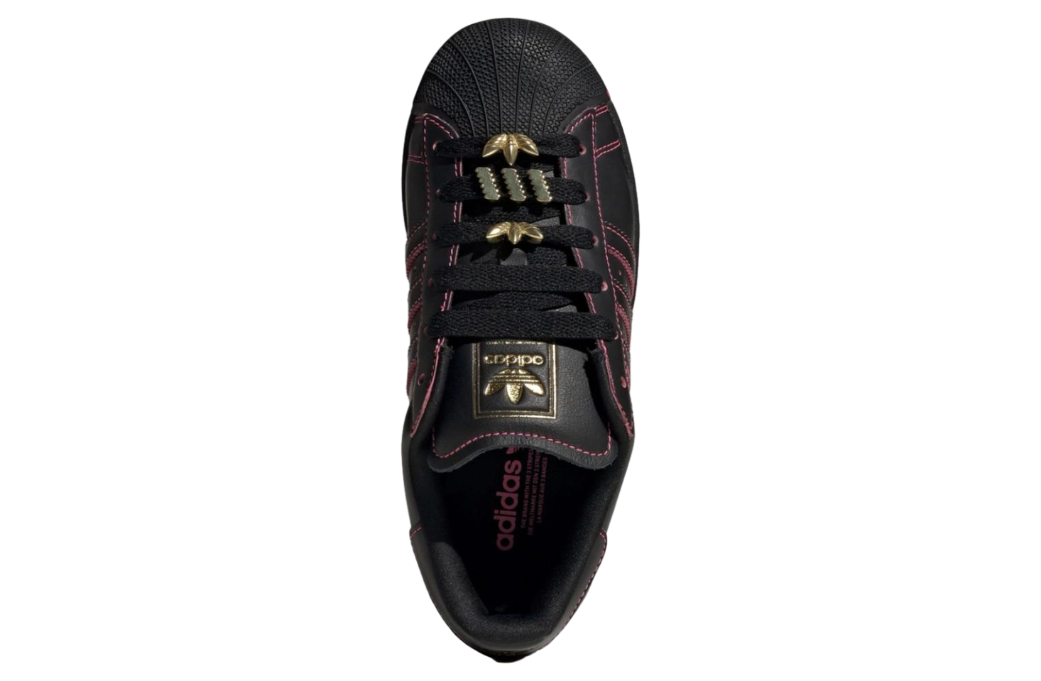 Adidas Superstar Core Black / Gold / Red