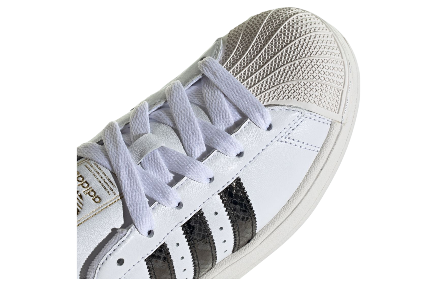 Adidas Superstar Faux Snakeskin Footwear White / Grey Six