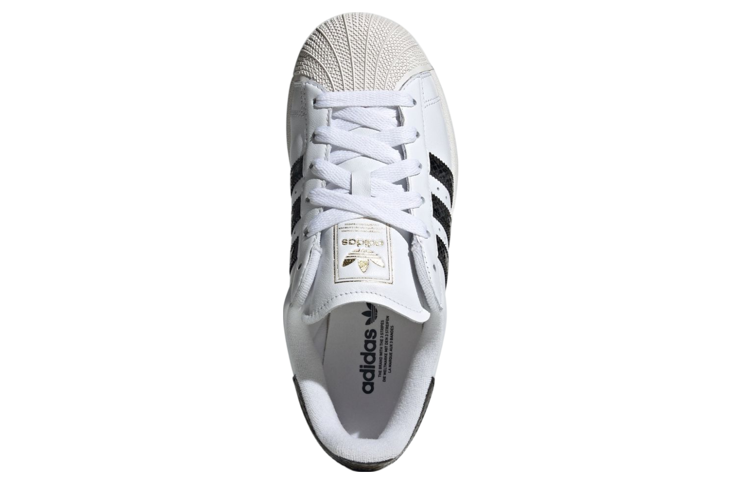 Adidas Superstar Faux Snakeskin Footwear White / Grey Six