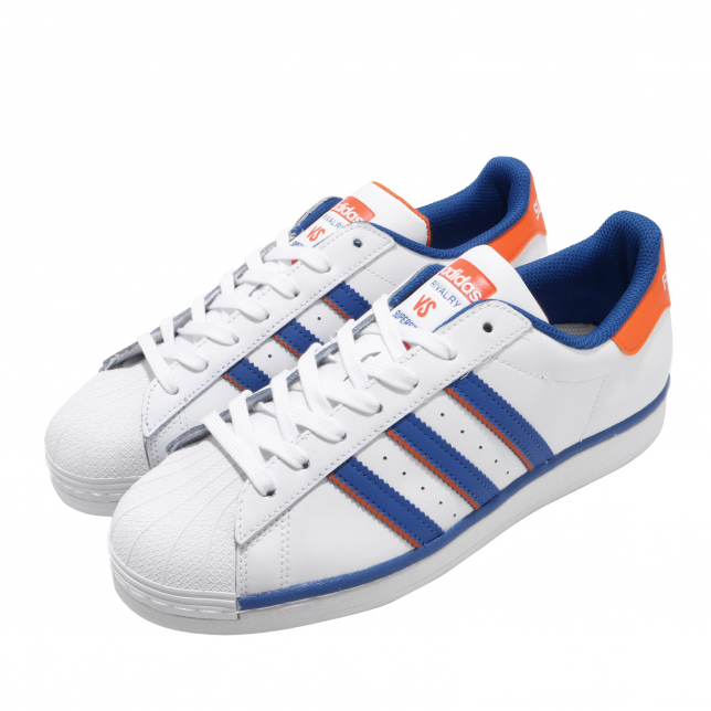 adidas Superstar Footwear White Blue Orange FV2807
