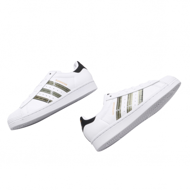 adidas Superstar Footwear White Dark Blue Gold Metallic FX4685