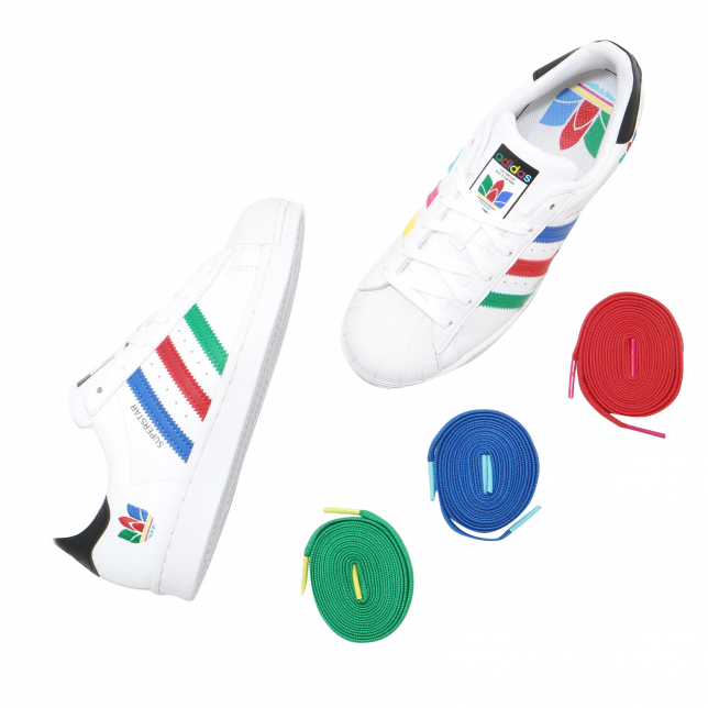 adidas Superstar Footwear White Green Core Black