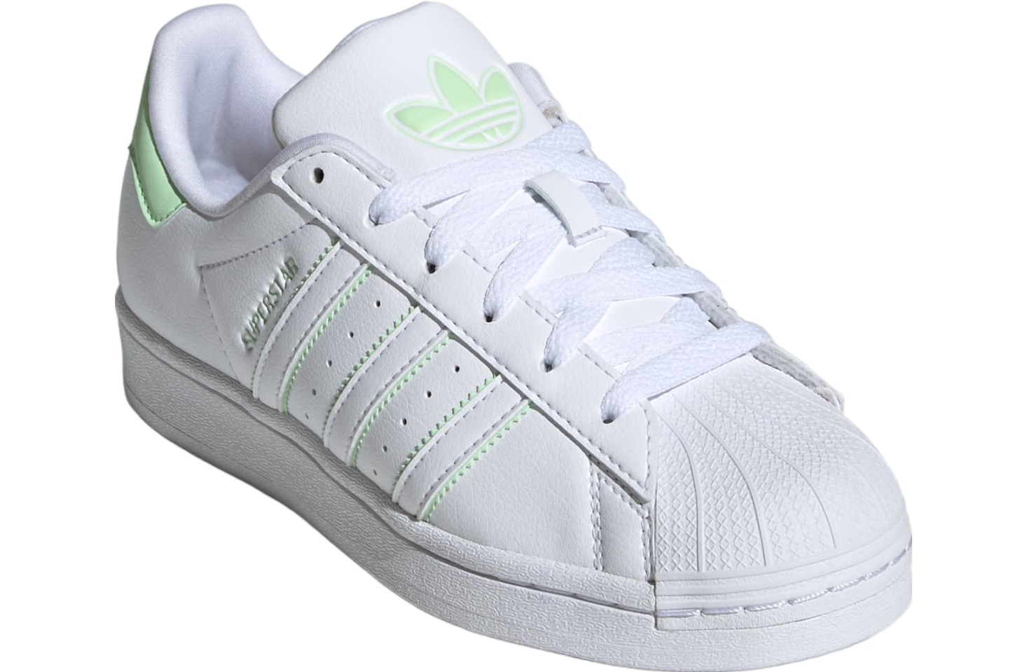 Adidas Superstar GS Cloud White / Semi Green Spark