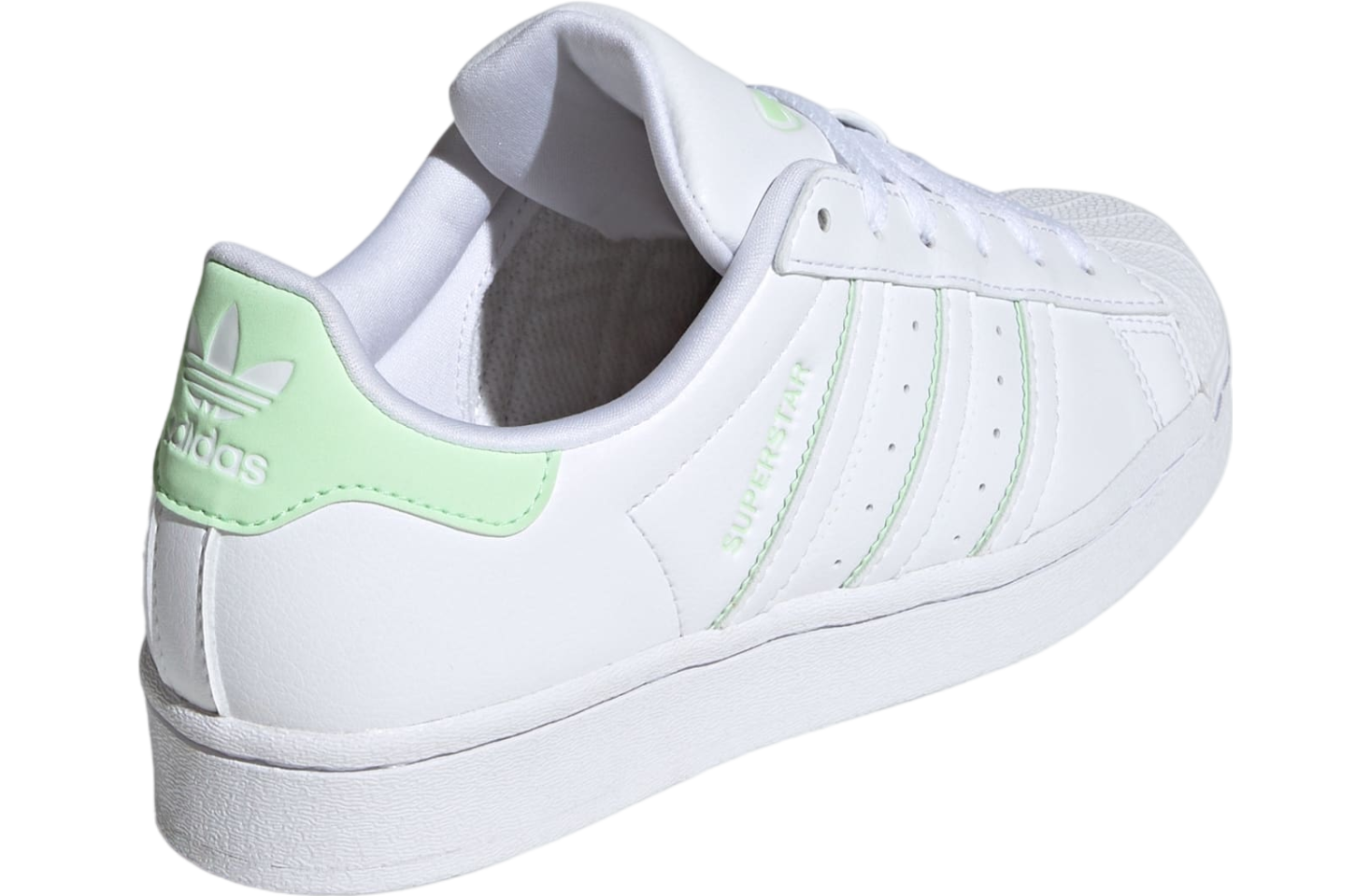 Adidas Superstar GS Cloud White / Semi Green Spark