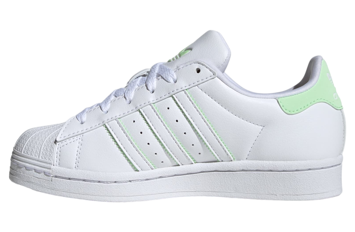 Adidas Superstar GS Cloud White / Semi Green Spark