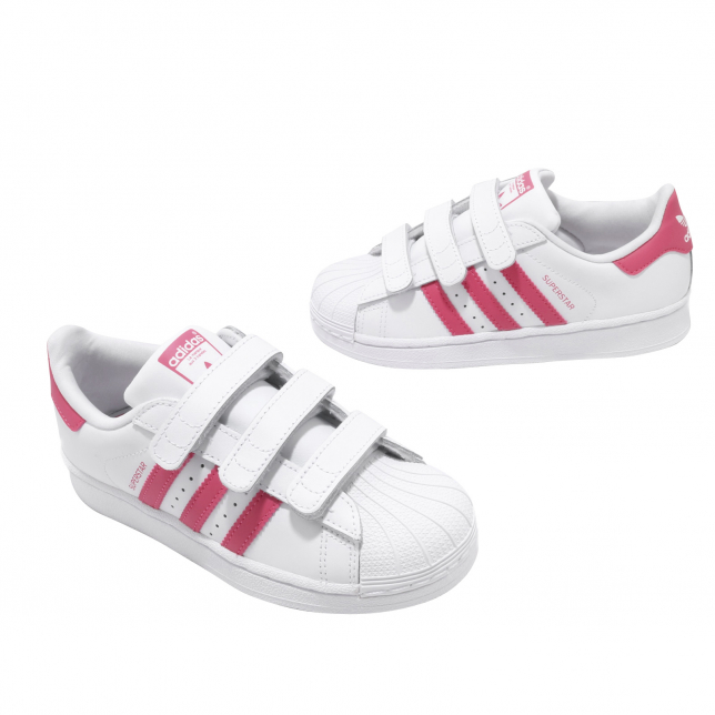 adidas Superstar GS Footwear White Real Pink CG6621