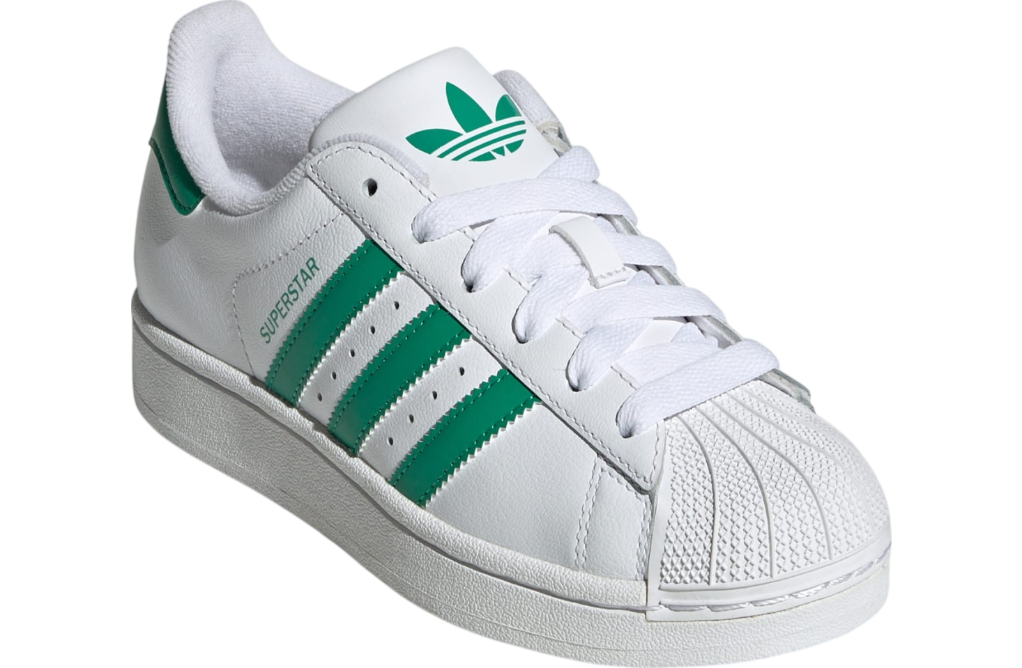 Adidas Superstar Ii Gs Cloud White / Court Green