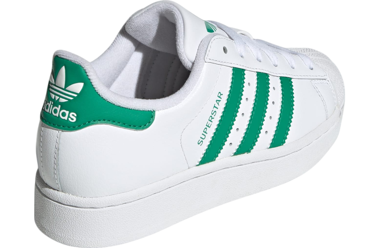 Adidas Superstar Ii Gs Cloud White / Court Green