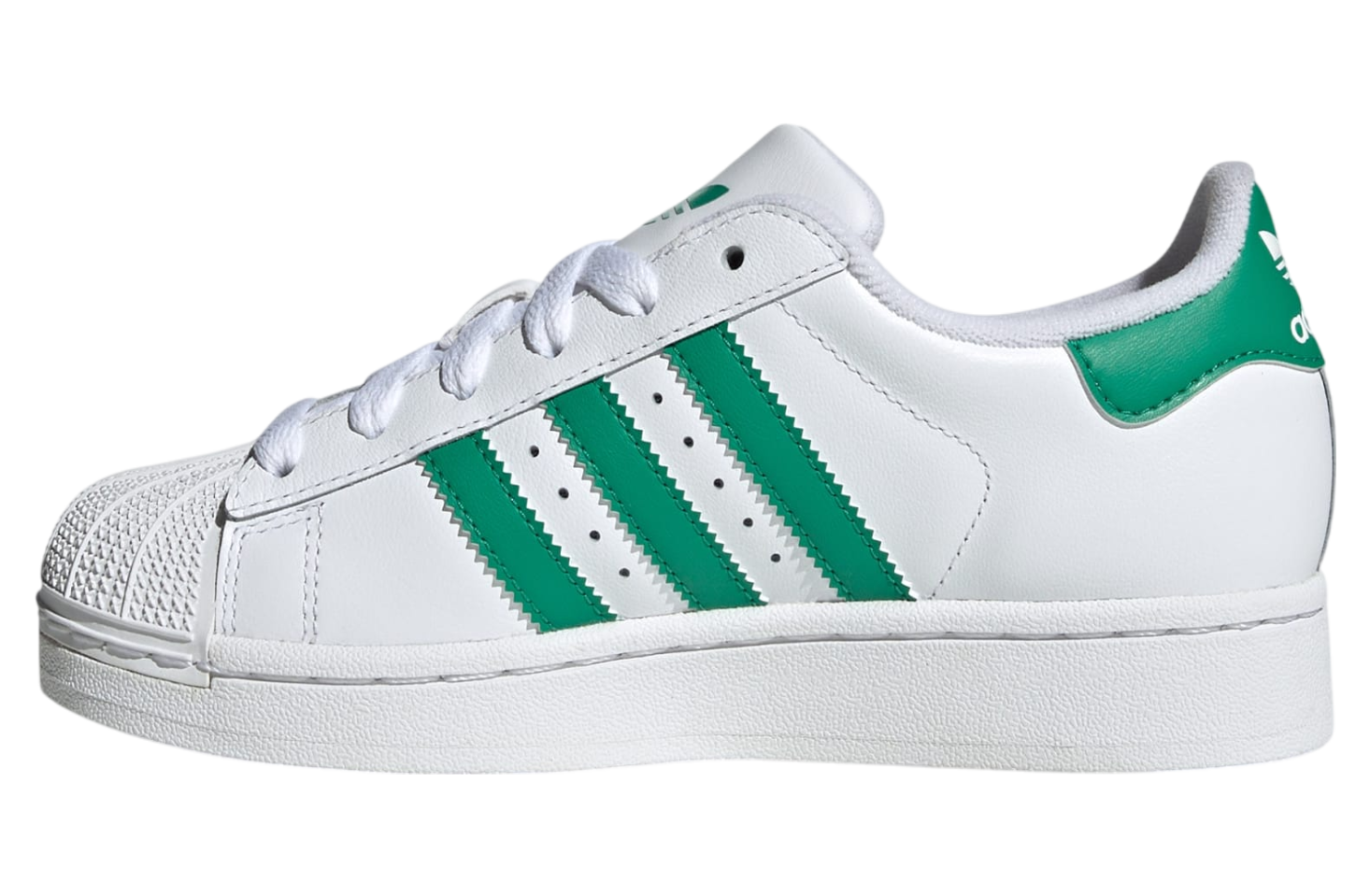 Adidas Superstar Ii Gs Cloud White / Court Green