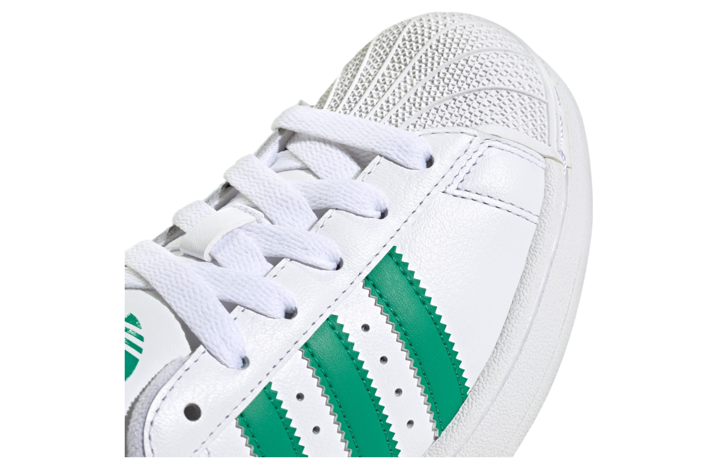 Adidas Superstar Ii Gs Cloud White / Court Green