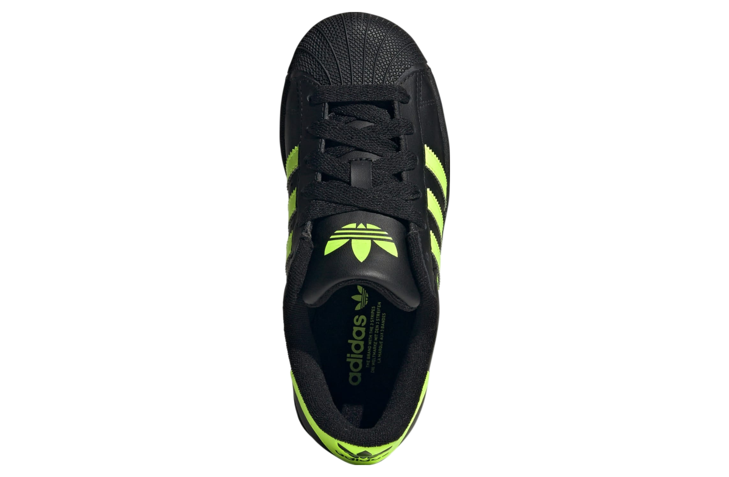 BUY Adidas Superstar II GS Core Black / Signal Green