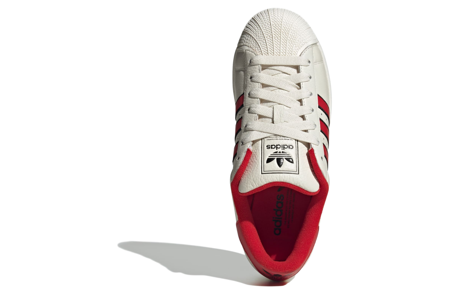 Adidas Superstar II Off White / Better Scarlet