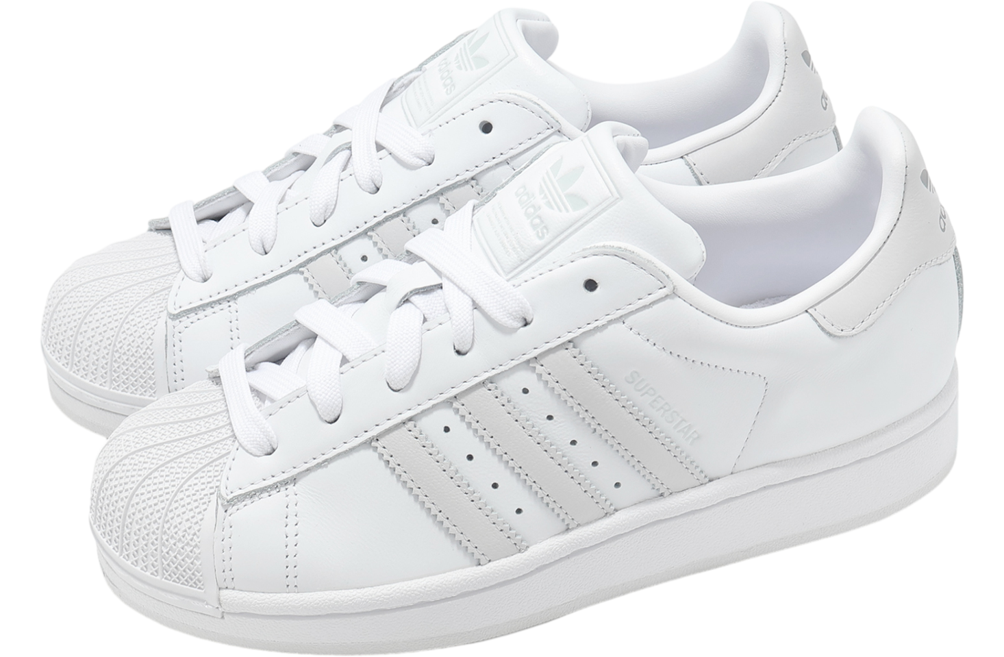 スニーカー adidas Superstar II White Adidas Superstar II W WMNS Footwear White / Dash Grey - Feb