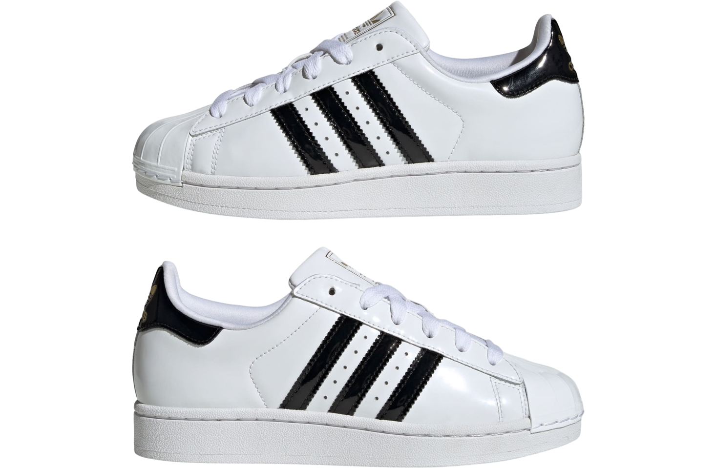 Adidas Superstar Ii Wmns Cloud White / Core Black / Gold Metallic