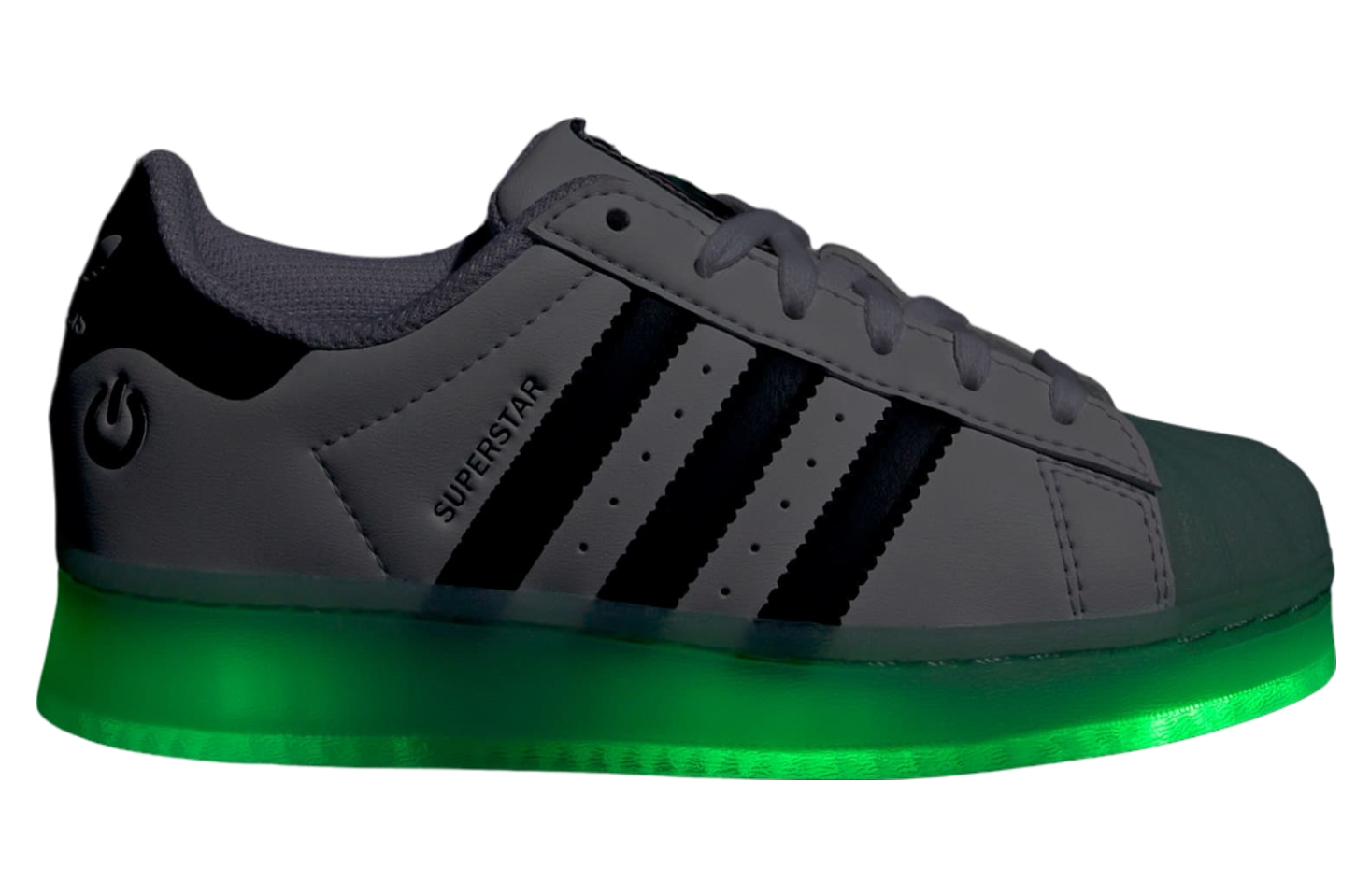 Adidas Superstar Led Lights Gs Cloud White / Semi Flash Aqua