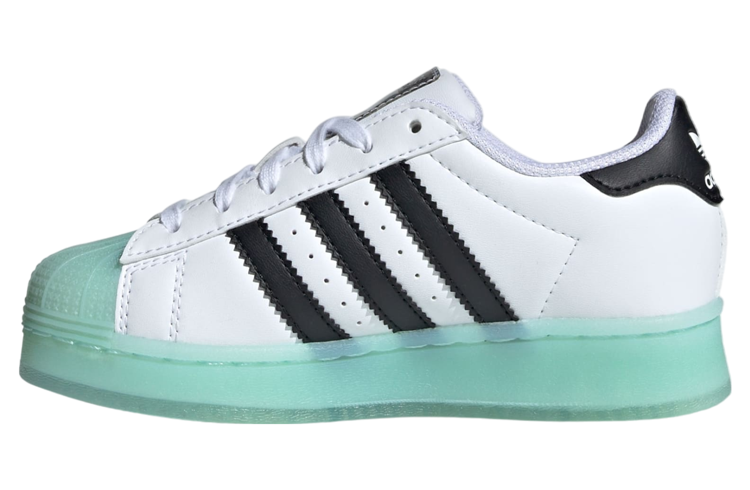 Adidas Superstar Led Lights GS Cloud White / Semi Flash Aqua