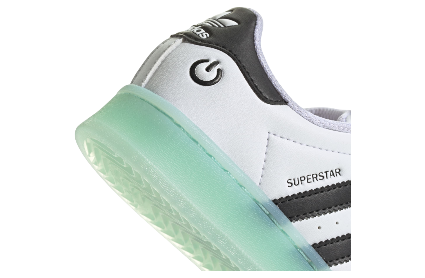 Adidas Superstar Led Lights GS Cloud White / Semi Flash Aqua