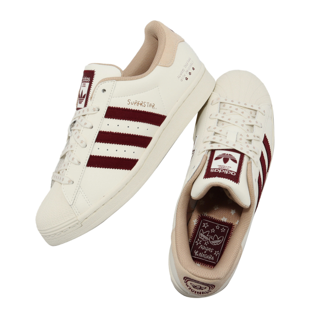 adidas Superstar Off White Red