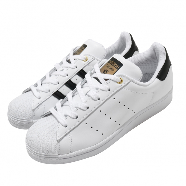 Adidas Women's Stan Smith Cloud White/Core Black-Gold Metallic