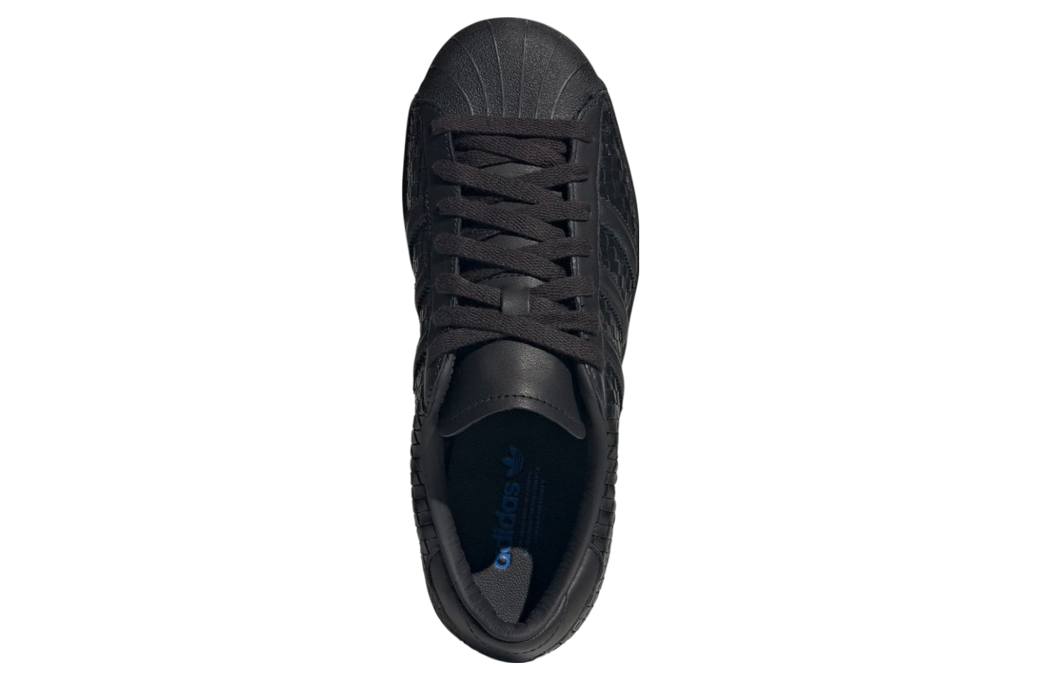 Adidas Superstar Vintage Black Woven Leather