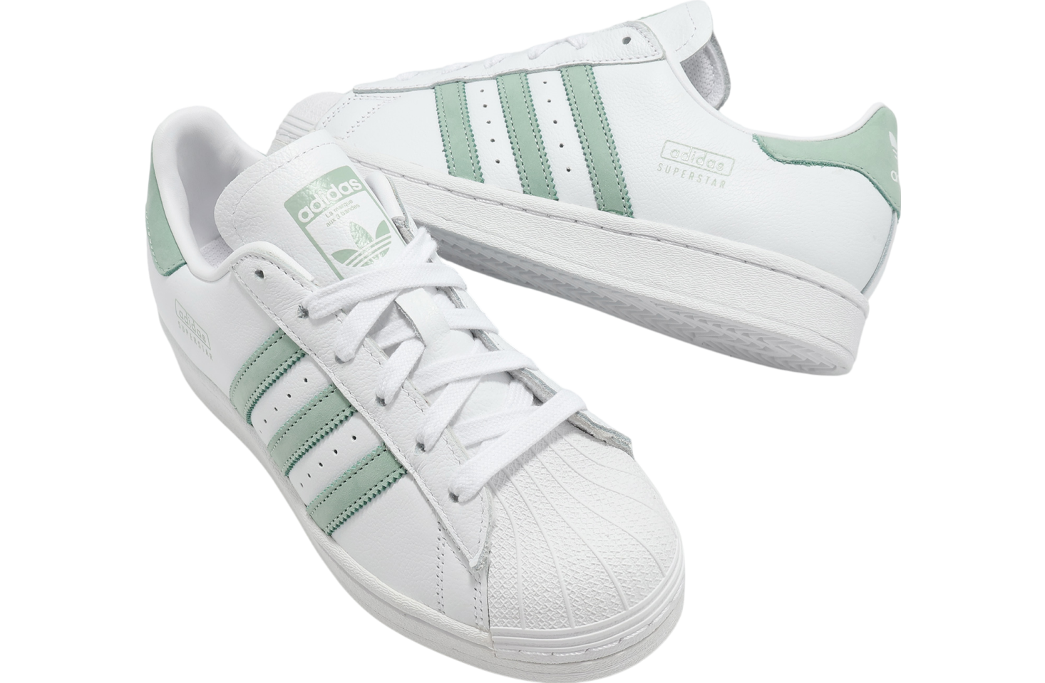 Adidas Superstar W Cloud White / Hazy Green