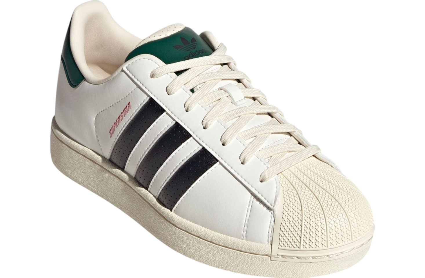 Adidas Superstar White / Black /  Green