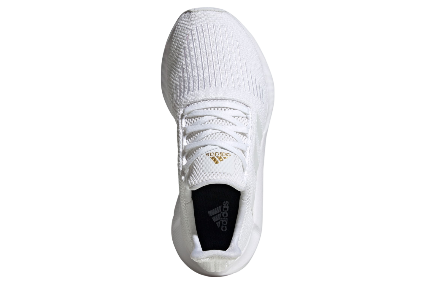 Adidas Swift Run 1.0 WMNS Cloud White Gold Metallic May 2024 IE7480 KicksOnFire