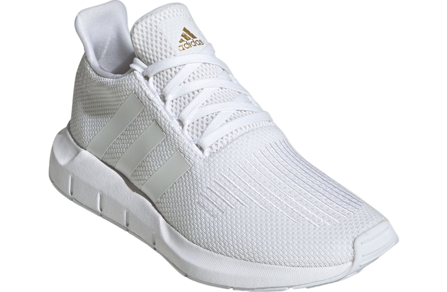 Adidas Swift Run 1.0 WMNS Cloud White Gold Metallic May 2024 IE7480 KicksOnFire