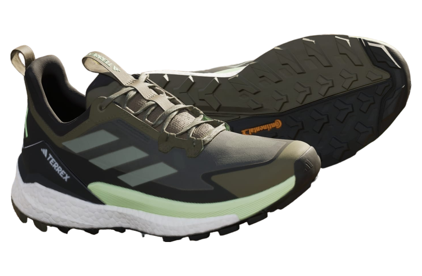 Adidas Terrex Free Hiker 2.0 Low Olive Strata / Silver Green