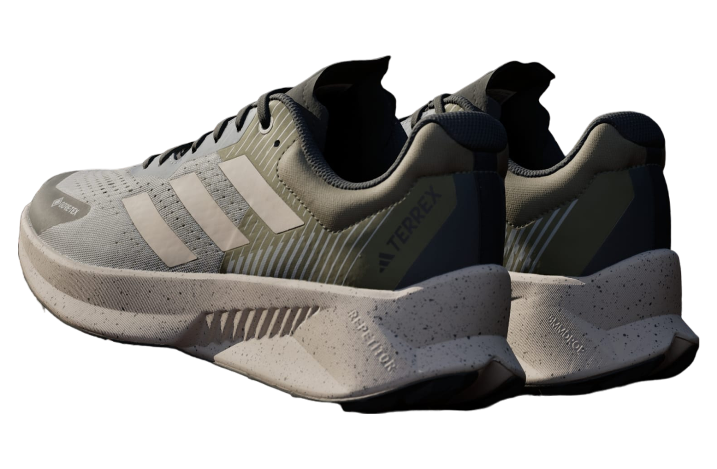 Adidas Terrex Soulstride Flow Gore-tex Charcoal Solid Grey / Wonder Beige