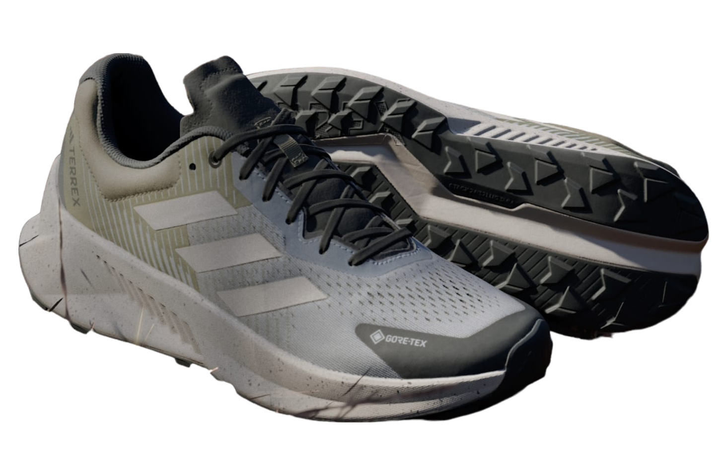 Adidas Terrex Soulstride Flow Gore-tex Charcoal Solid Grey / Wonder Beige