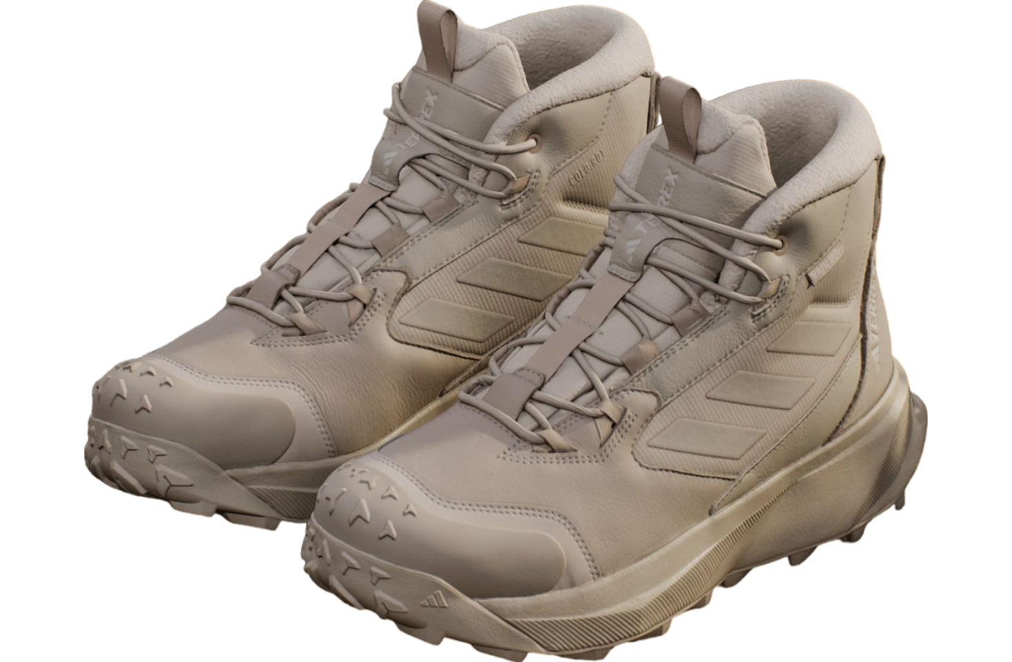 Adidas Terrex Winter Leather Mid Cut Rain.rdy Cold.rdy WMNS Wonder Beige / Alumina