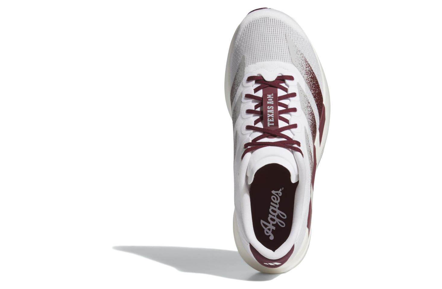 Adidas Texas A&m Aggies Adizero Evo SL Cloud White / Team Maroon
