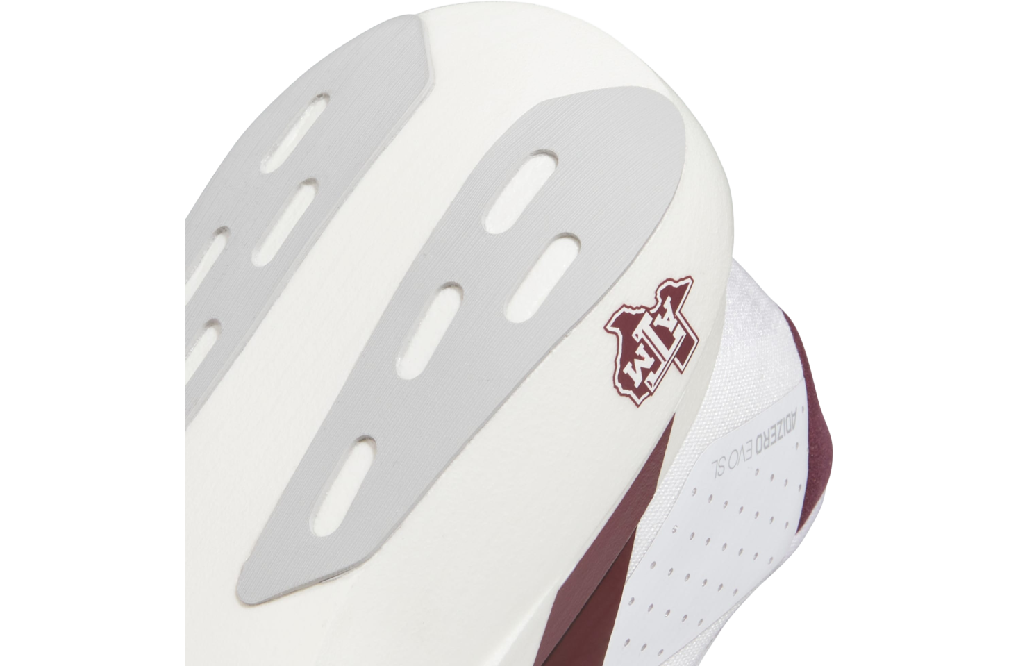 Adidas Texas A&m Aggies Adizero Evo SL Cloud White / Team Maroon