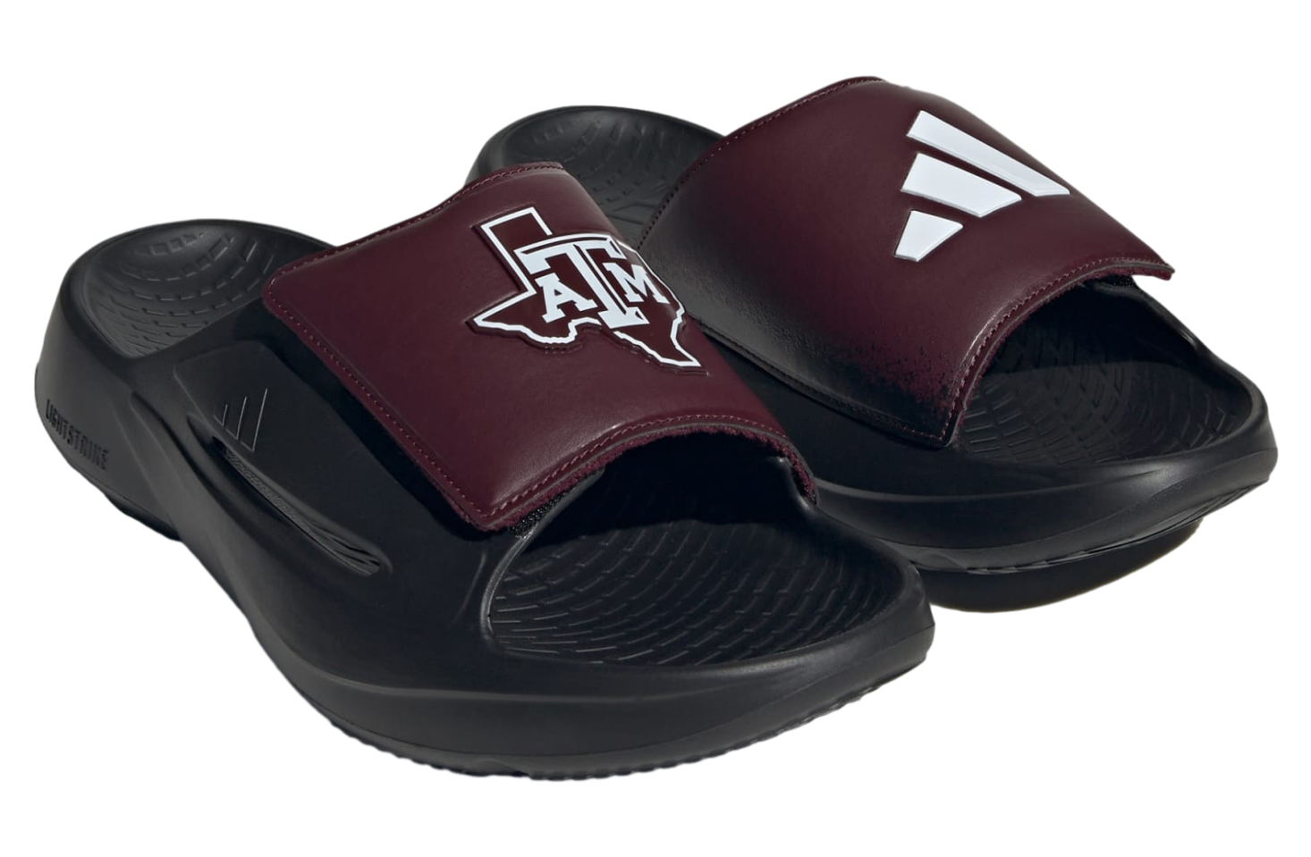 Adidas Texas A&m Aggies Lightblaze Slide Core Black / Cloud White