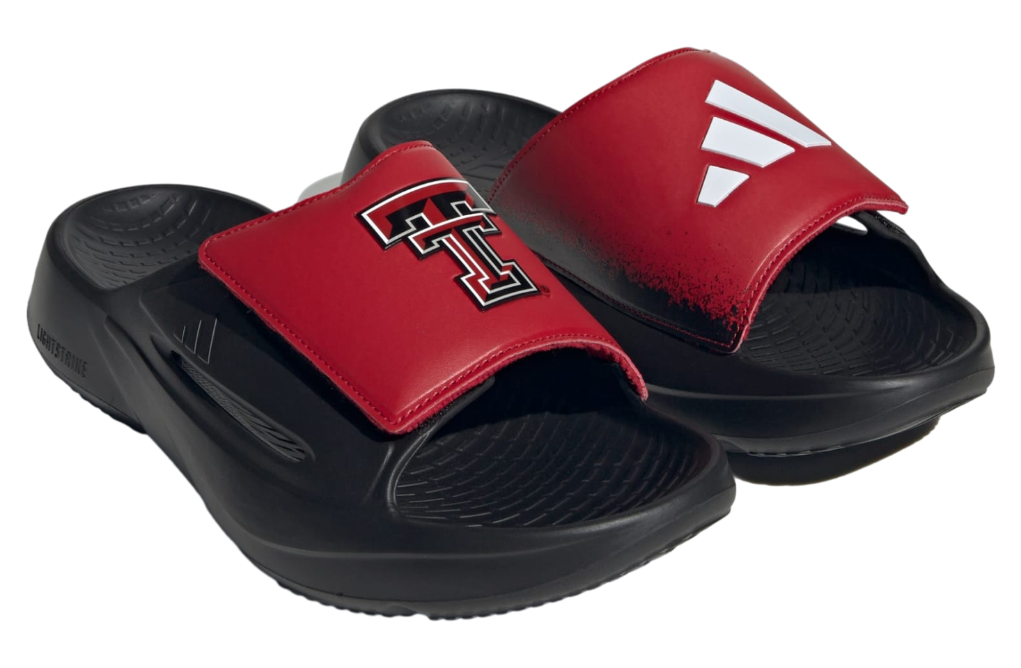 Adidas Texas Tech Red Raiders Lightblaze Slide Core Black / Cloud White