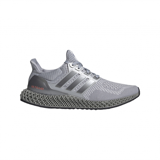 adidas Ultra 4D Silver Metallic Solar Red