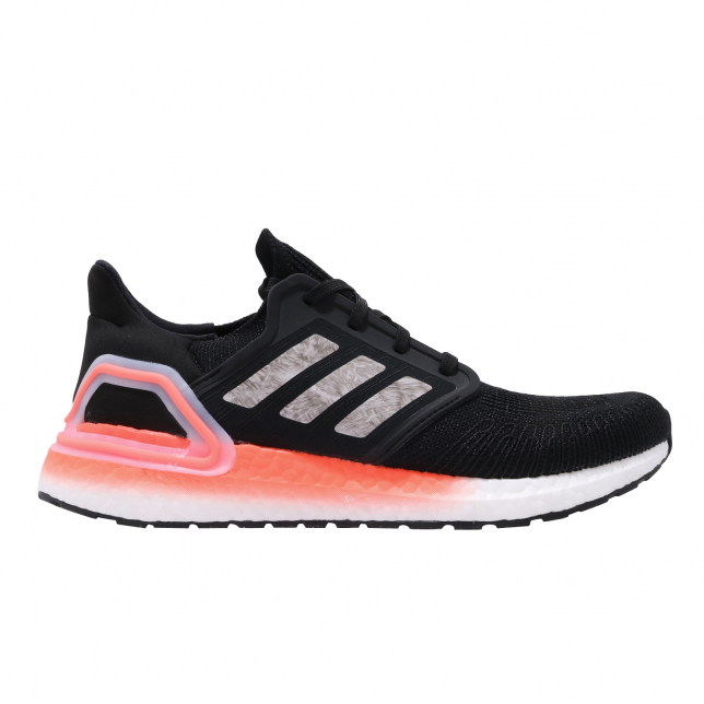 adidas Ultra Boost 2020 Core Black Signal Coral