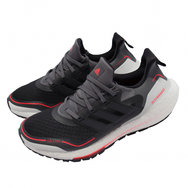 adidas Ultra Boost 2021 COLD.RDY Grey Five Solar Red GV7122 ...