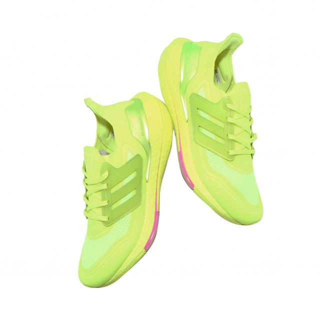 adidas Ultra Boost 2021 Solar Yellow Screaming Pink FY0848