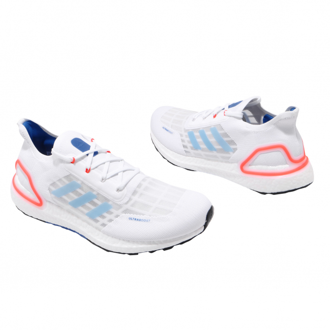 adidas Ultra Boost Summer.Rdy Cloud White Glory Blue Solar Red EG0751