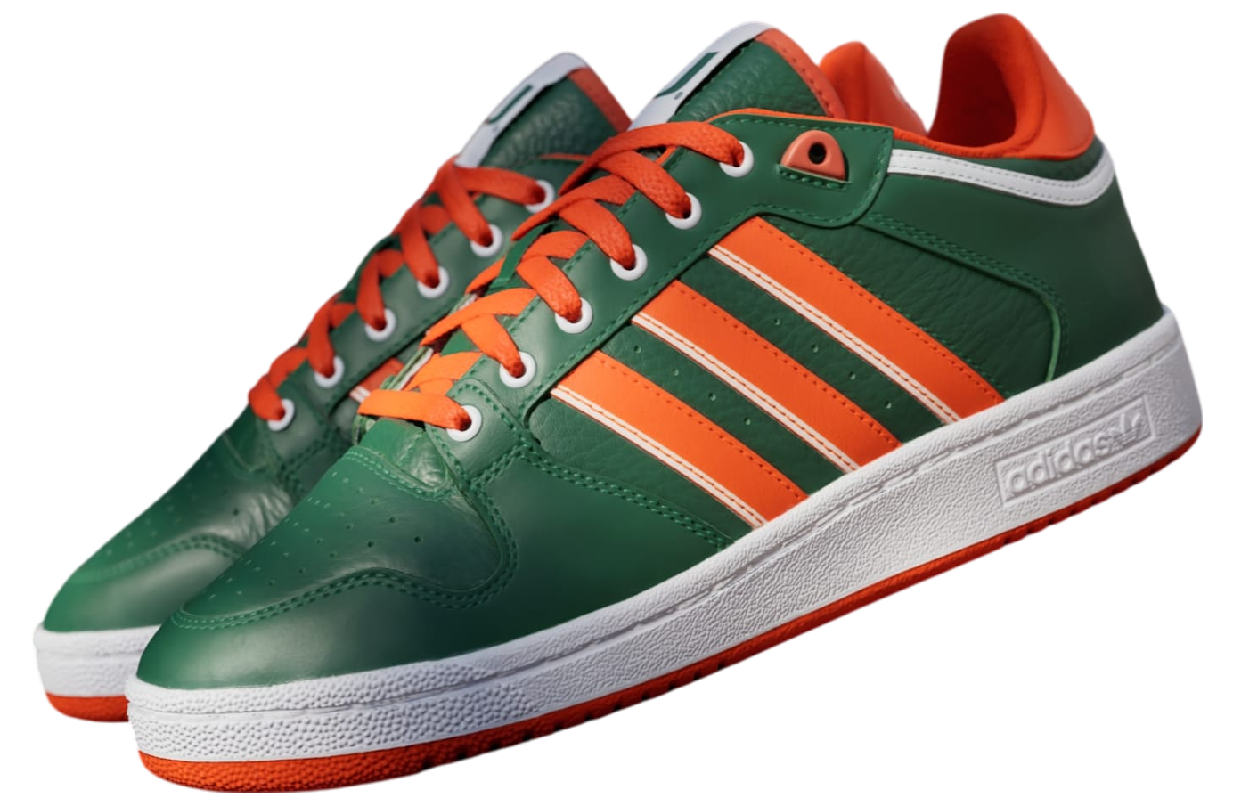 Adidas University of Miami Centennial RM Dark Green / Collegiate Orange