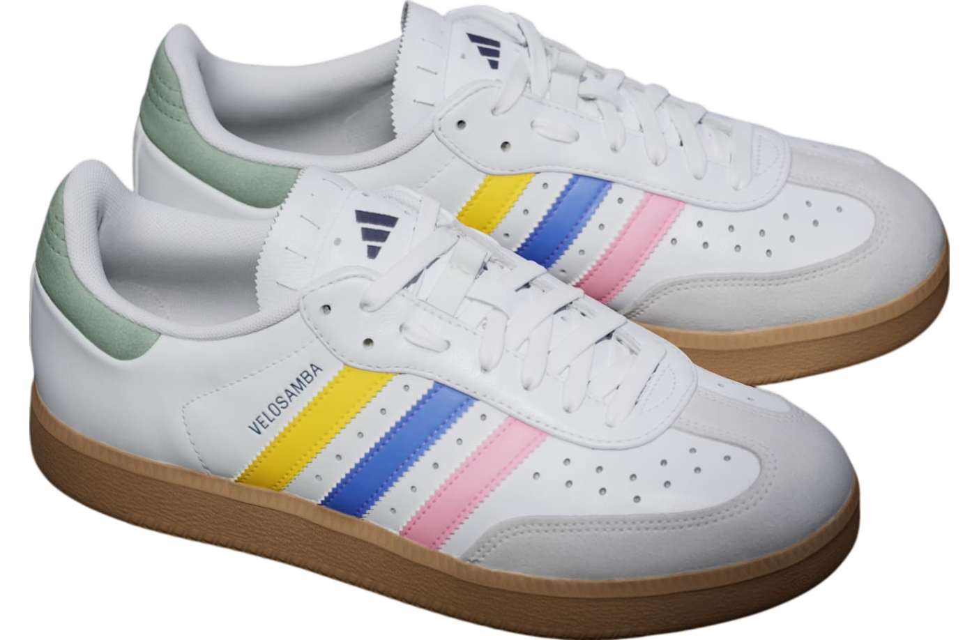 Adidas Velosamba Leather Cloud White / Cobalt Blue