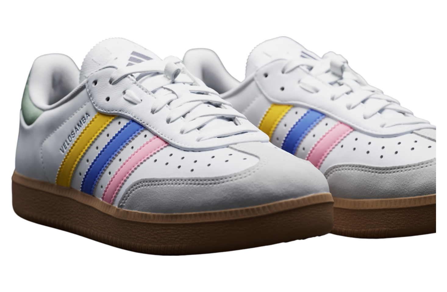 Adidas Velosamba Leather Cloud White / Cobalt Blue