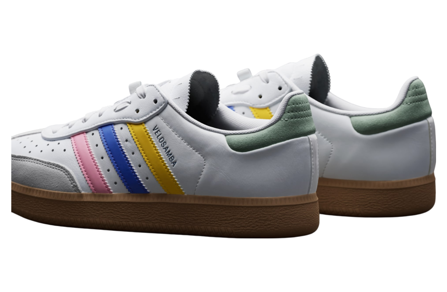 Adidas Velosamba Leather Cloud White / Cobalt Blue