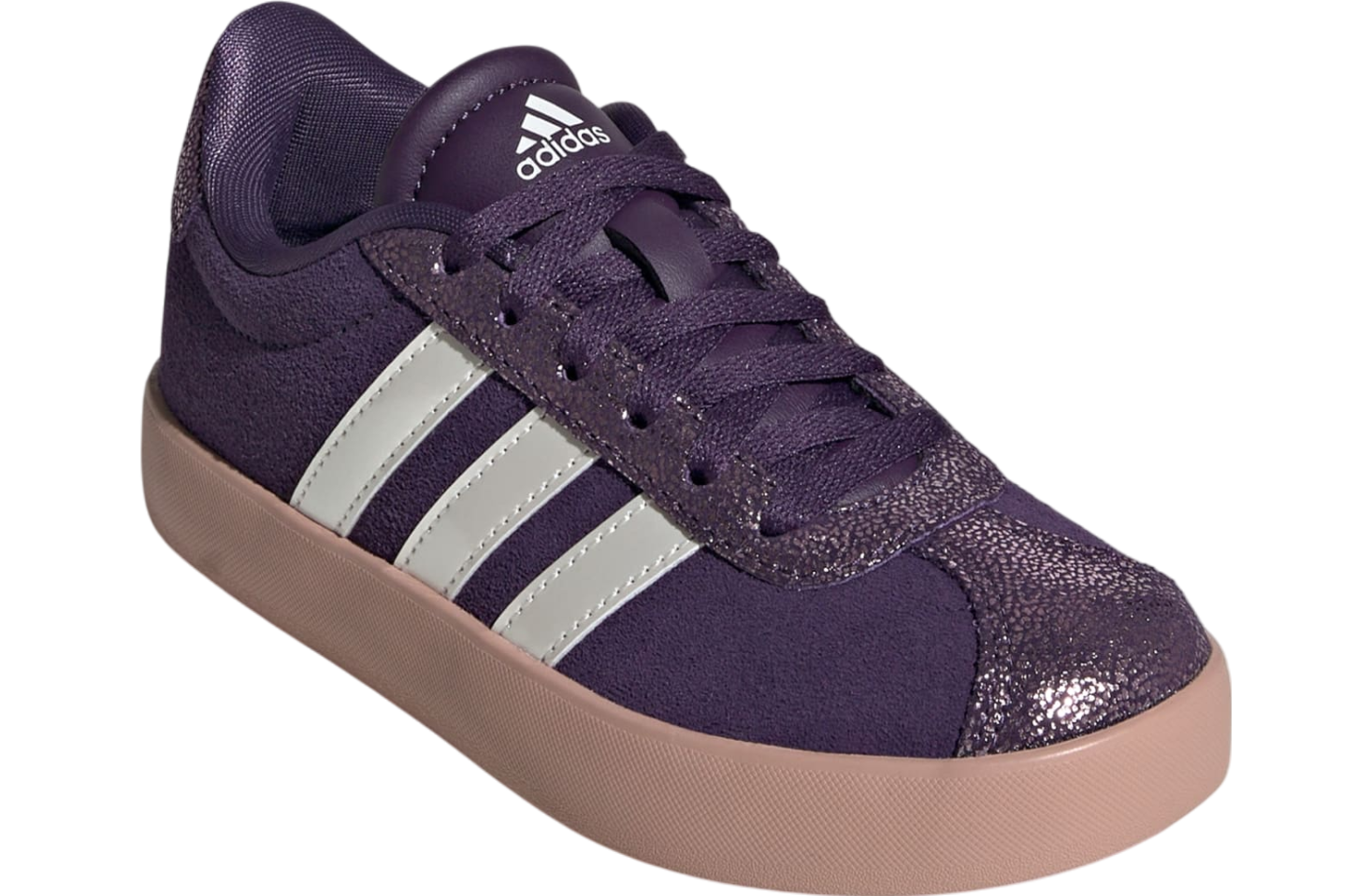 Adidas Vl Court 3.0 Gs Aurora Plum / Zero Metalic