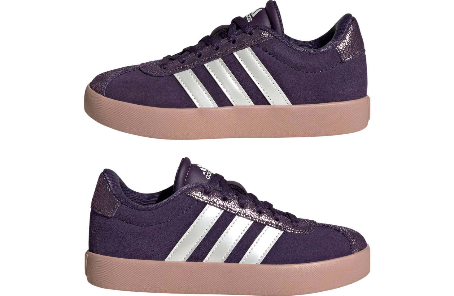 Adidas Vl Court 3.0 Gs Aurora Plum / Zero Metalic