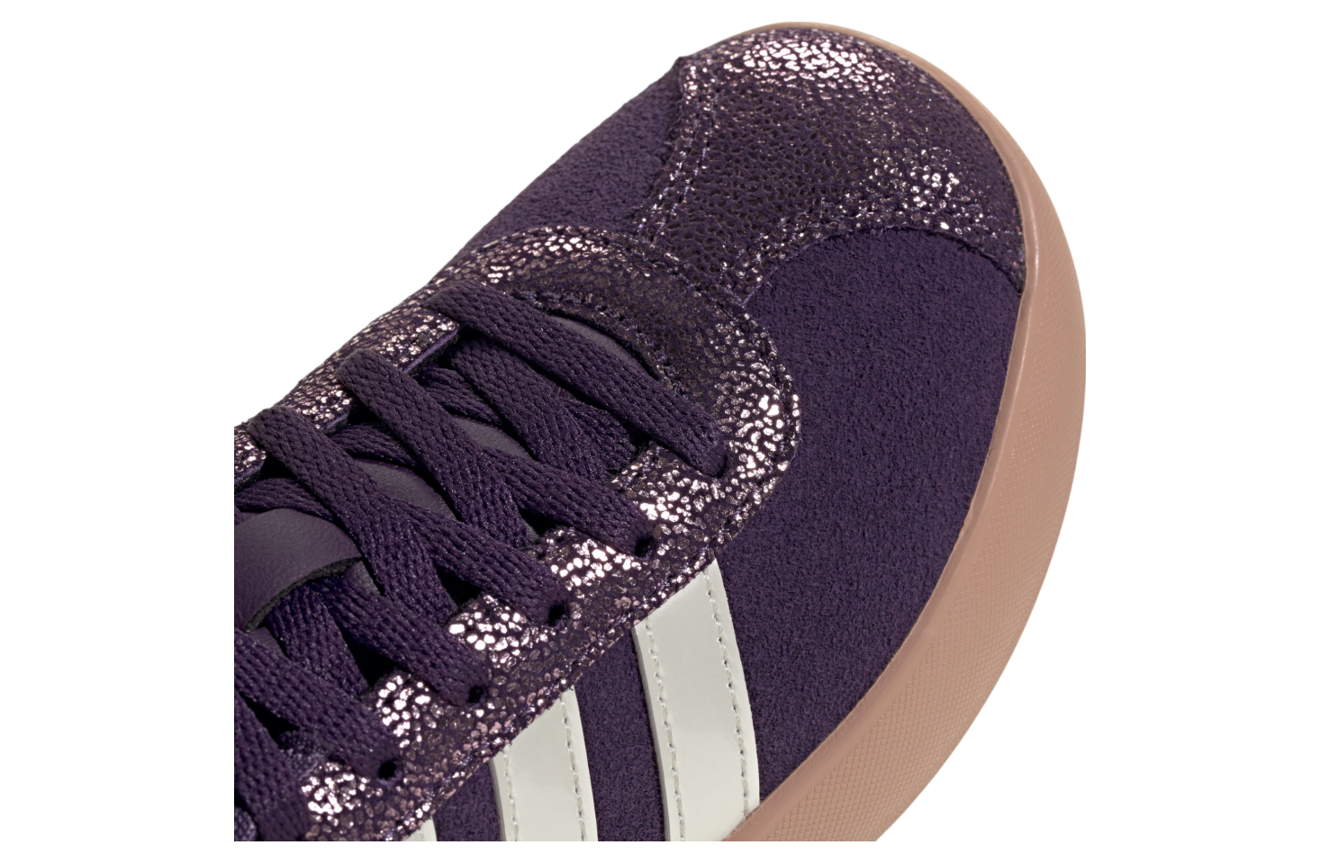 Adidas Vl Court 3.0 Gs Aurora Plum / Zero Metalic