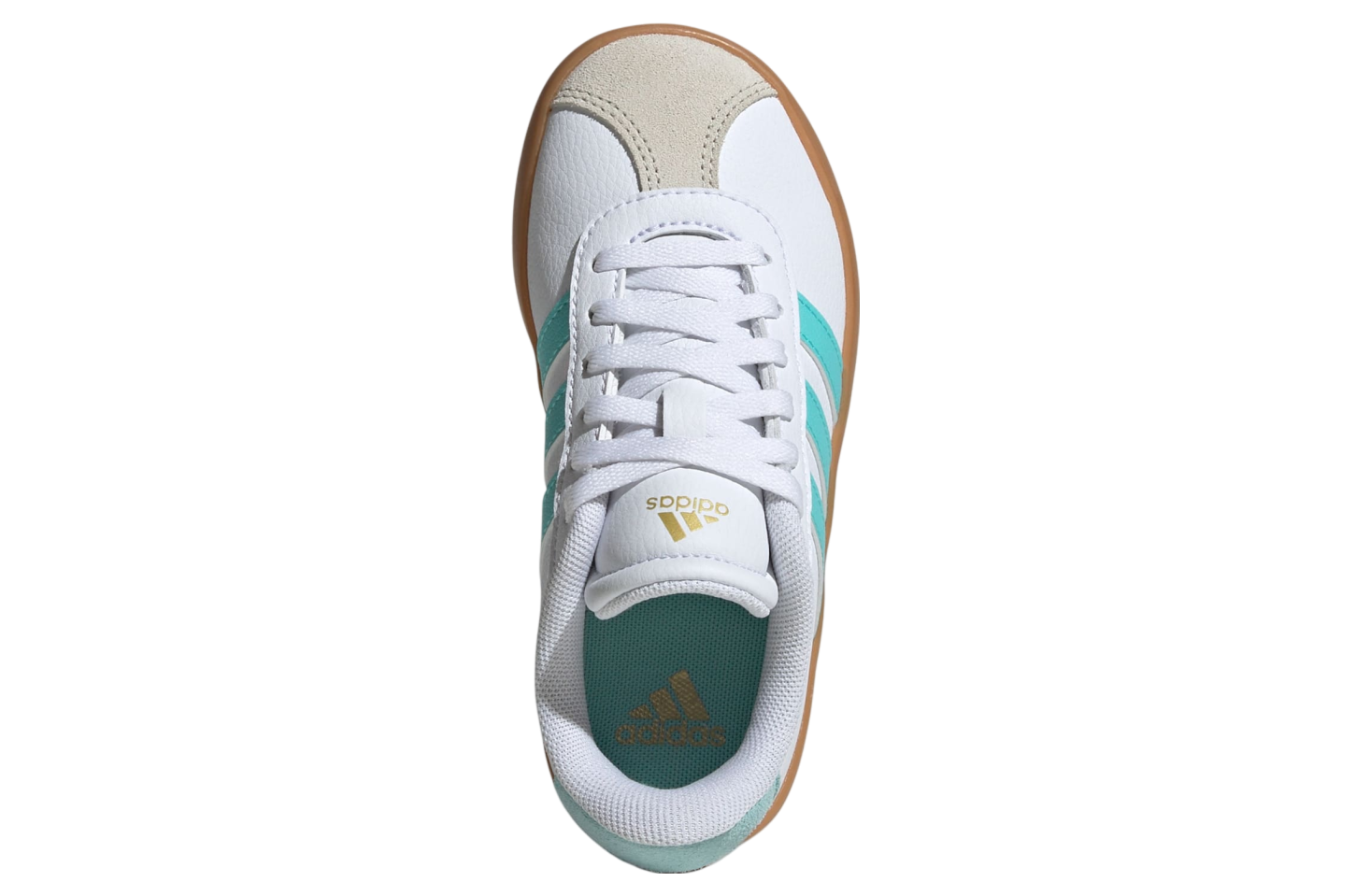 Adidas Vl Court 3.0 Gs Cloud White / Flash Aqua